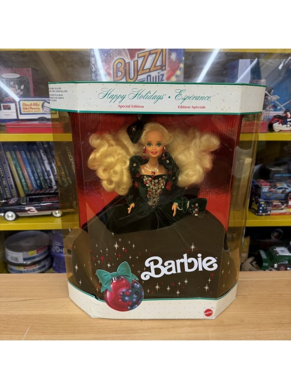 Vintage 1991 Happy Holidays Special Edition Barbie Doll Mattel #1871 Velvet NEW!